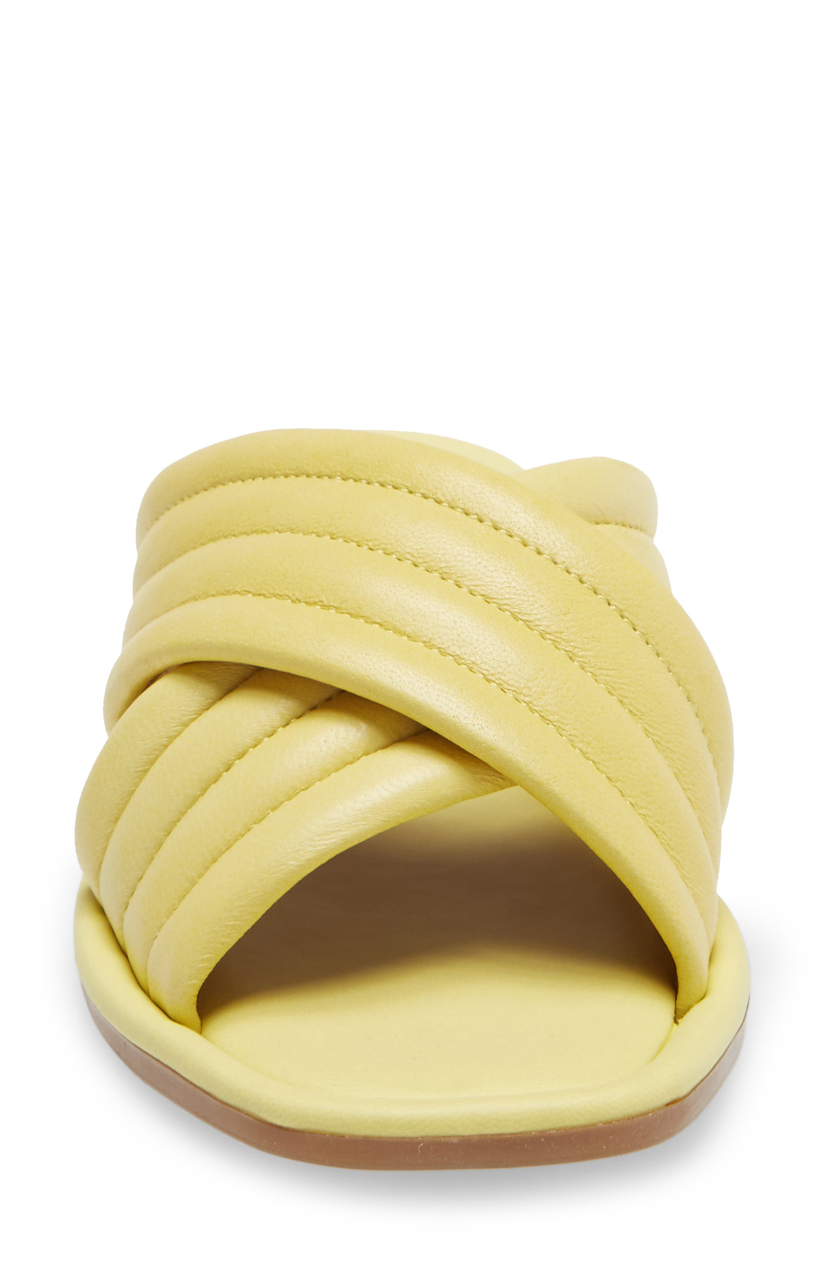 Word For Word Slide Sandal, Alternate, color, BUTTER