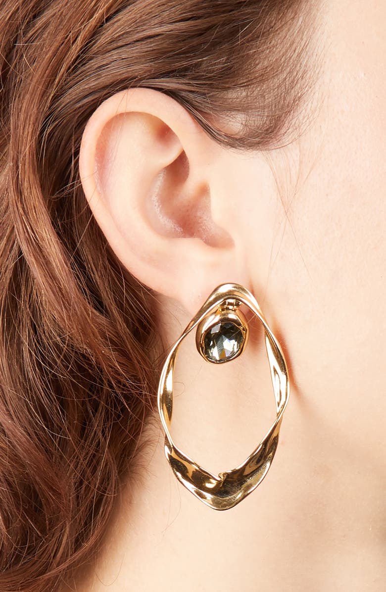 Alexis Bittar Future Antiquity Crumpled Orbit Earrings, Alternate, color, 