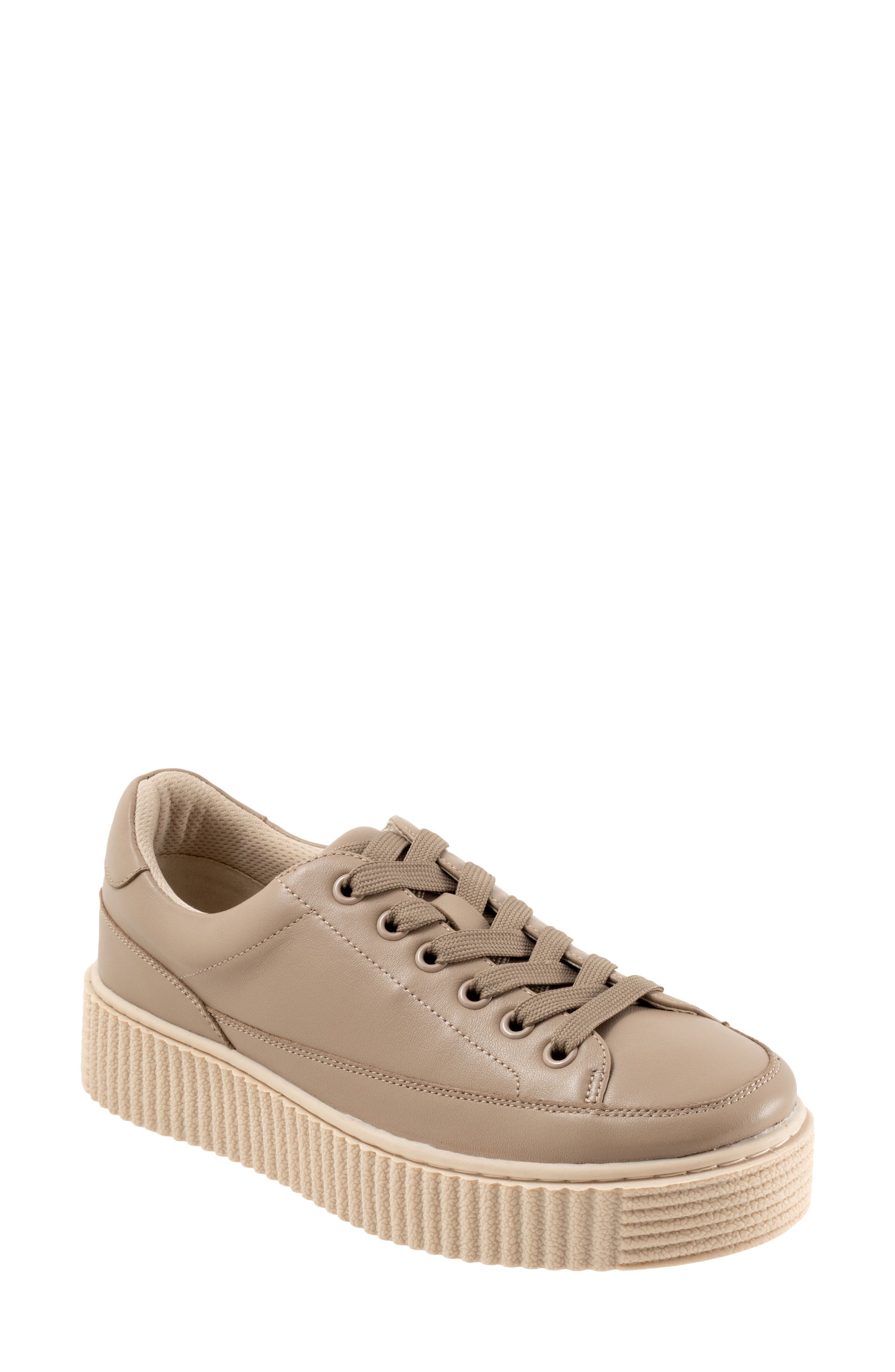 Trotters Baylor Platform Sneaker, Main, color, Taupe