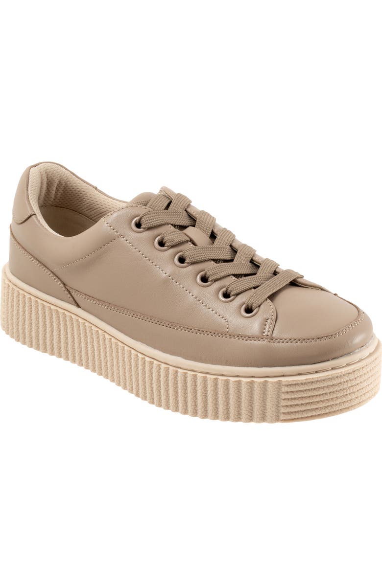 Trotters Baylor Platform Sneaker, Main, color, Taupe