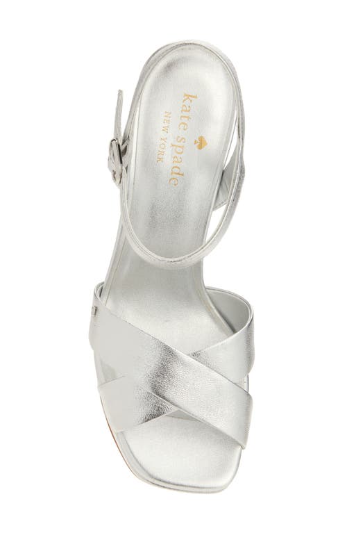 Kate Spade New York Delia Platform Sandal In Silver