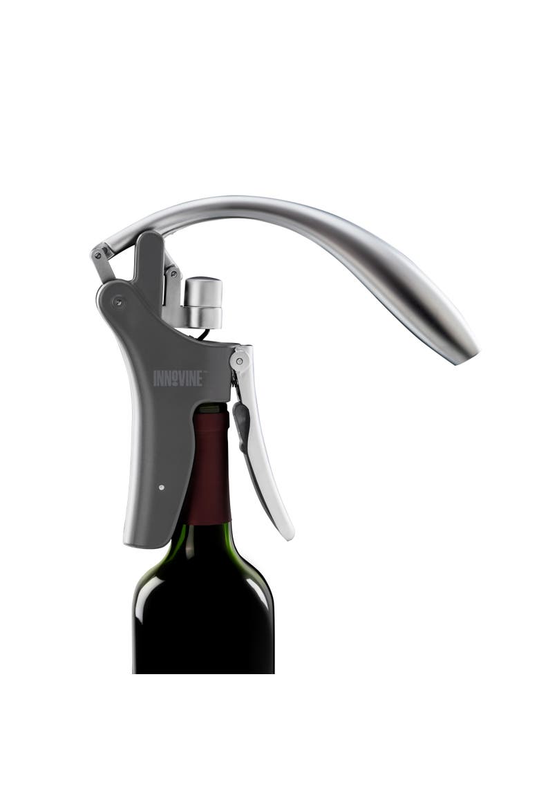 Vertical Lever Corkscrew, Alternate, color, Grey