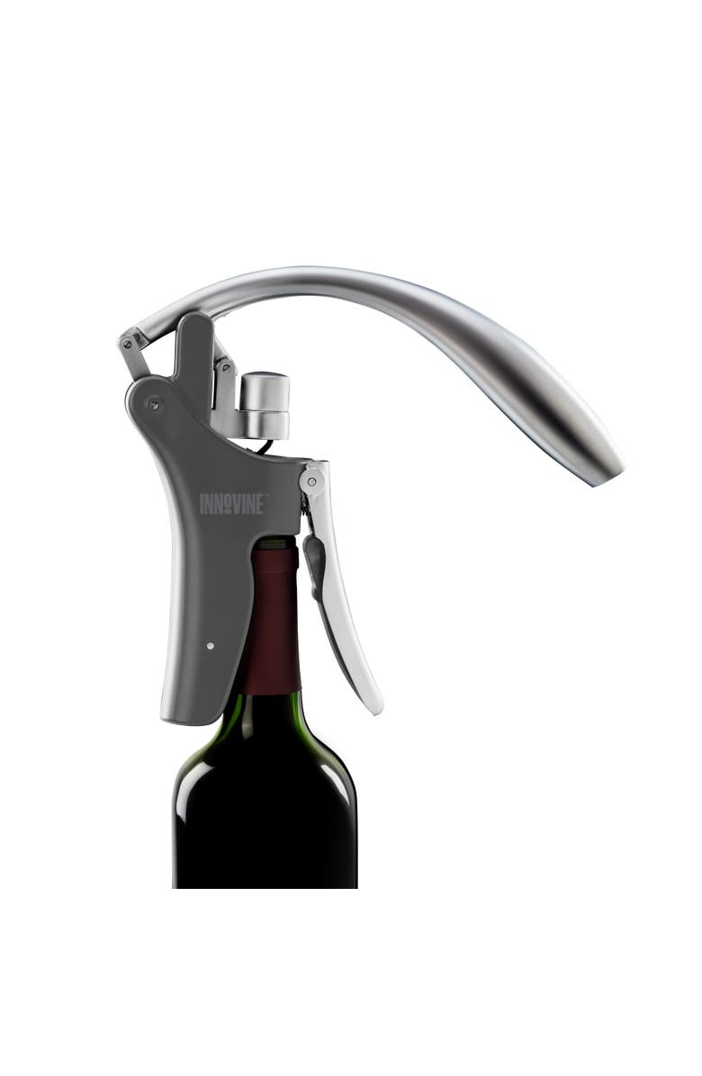 Innovine Vertical Lever Corkscrew, Alternate, color, Grey