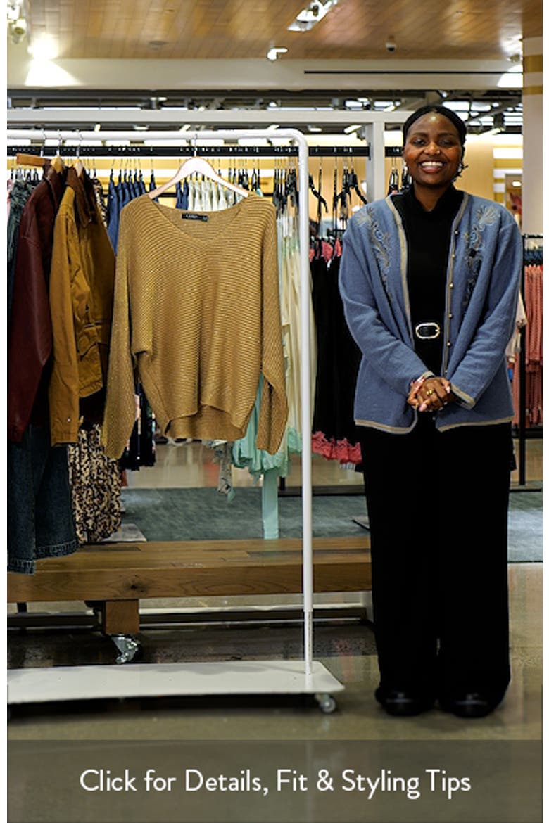 Metallic Dolman Sweater video
