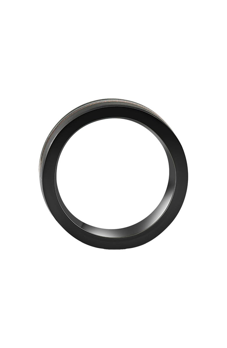 Bliss Diamond Men's Brushed Tungsten & Genuine Wood 8mm Ring Wedding Band, Alternate, color, 