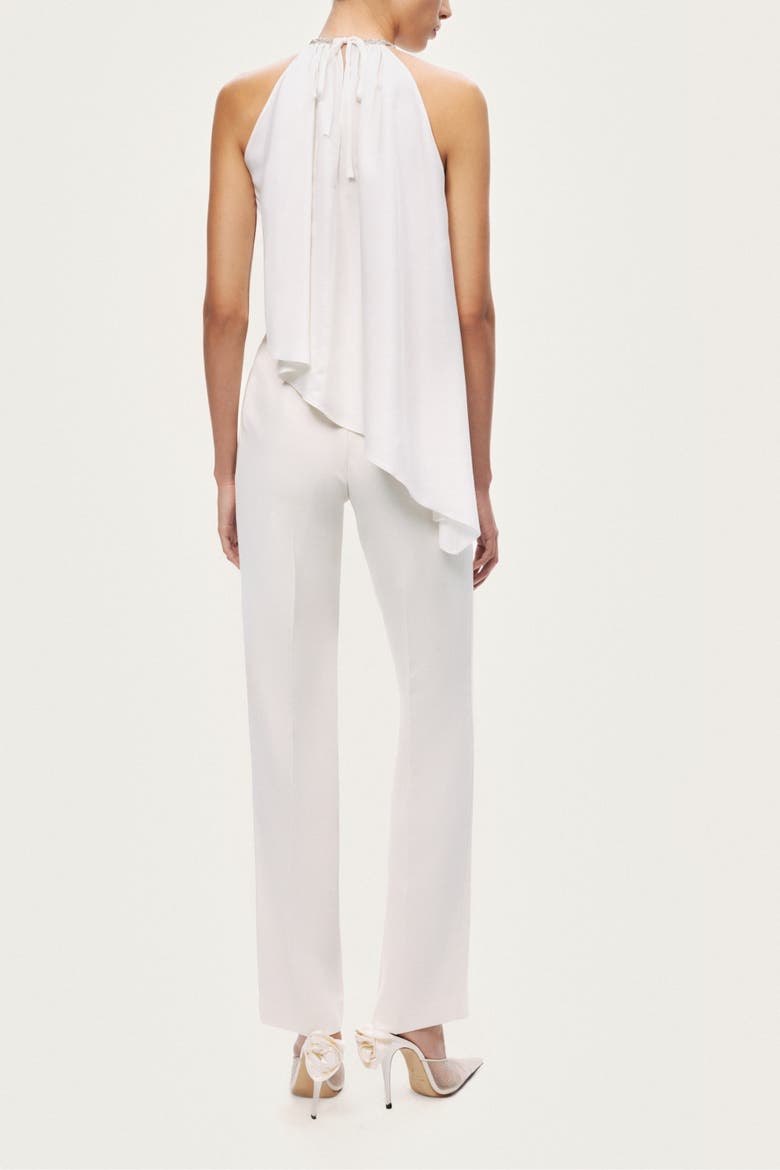 Embellished Halter Blouse, Alternate, color, White