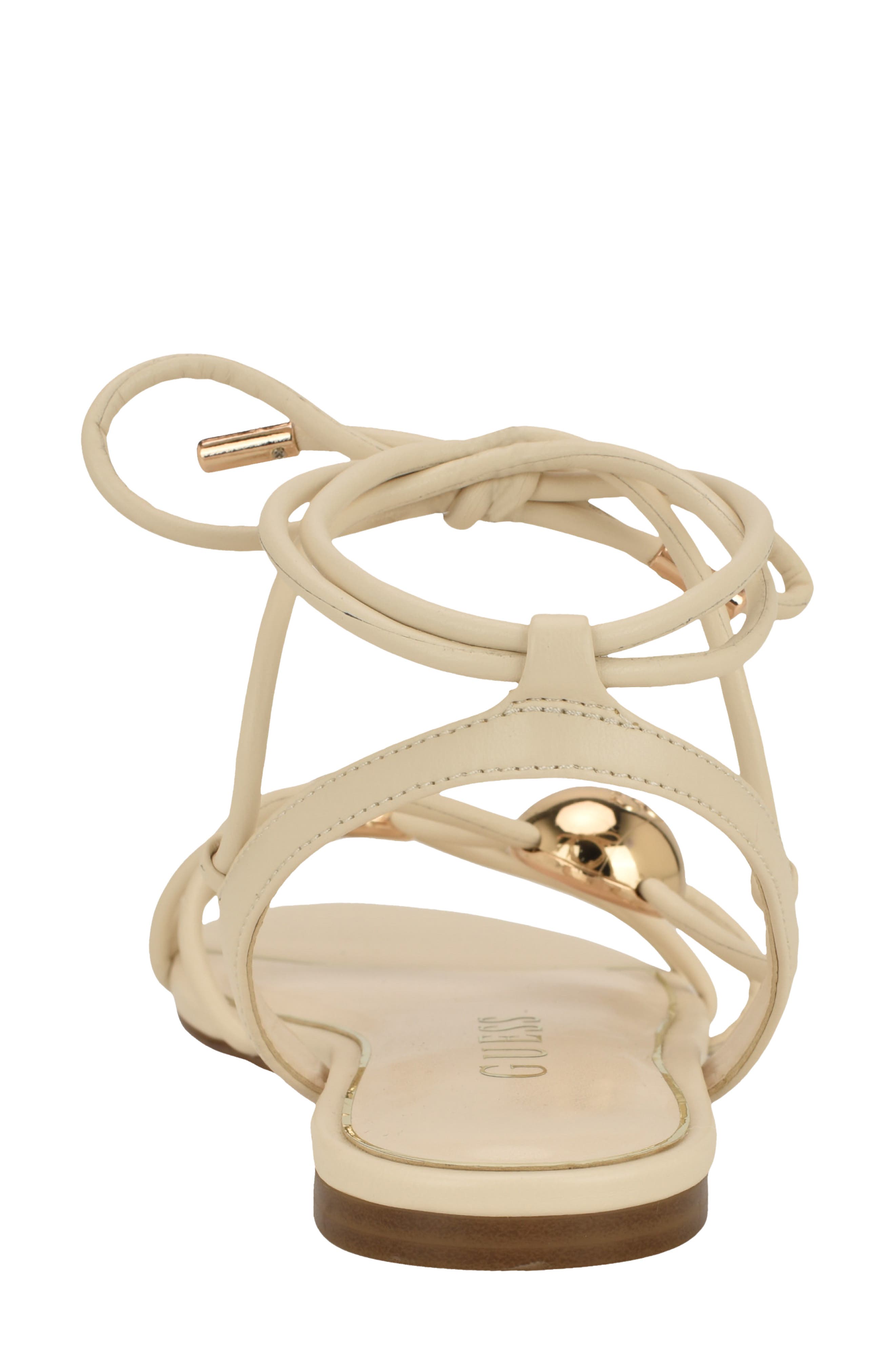 Tabell Ankle Wrap Sandal, Alternate, color, IVORY