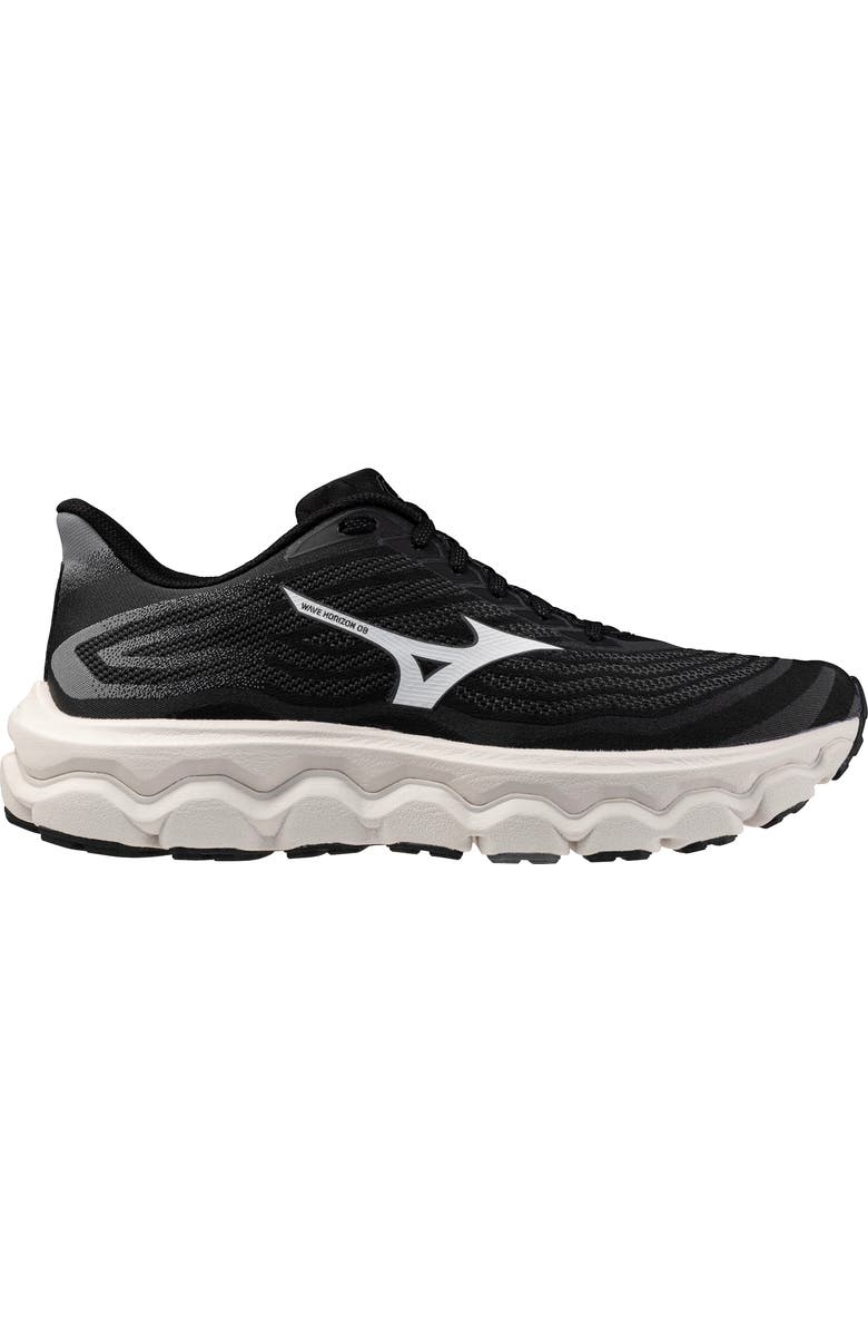 Mizuno <p>Wave Horizon 8 Running Shoe (Men)</p>, Main, color, Black-White