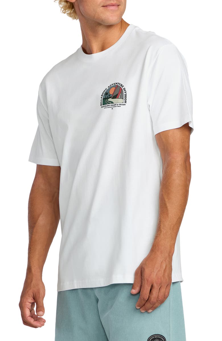 Billabong Sundown Adventure Division Cotton Graphic T-Shirt, Alternate, color, White