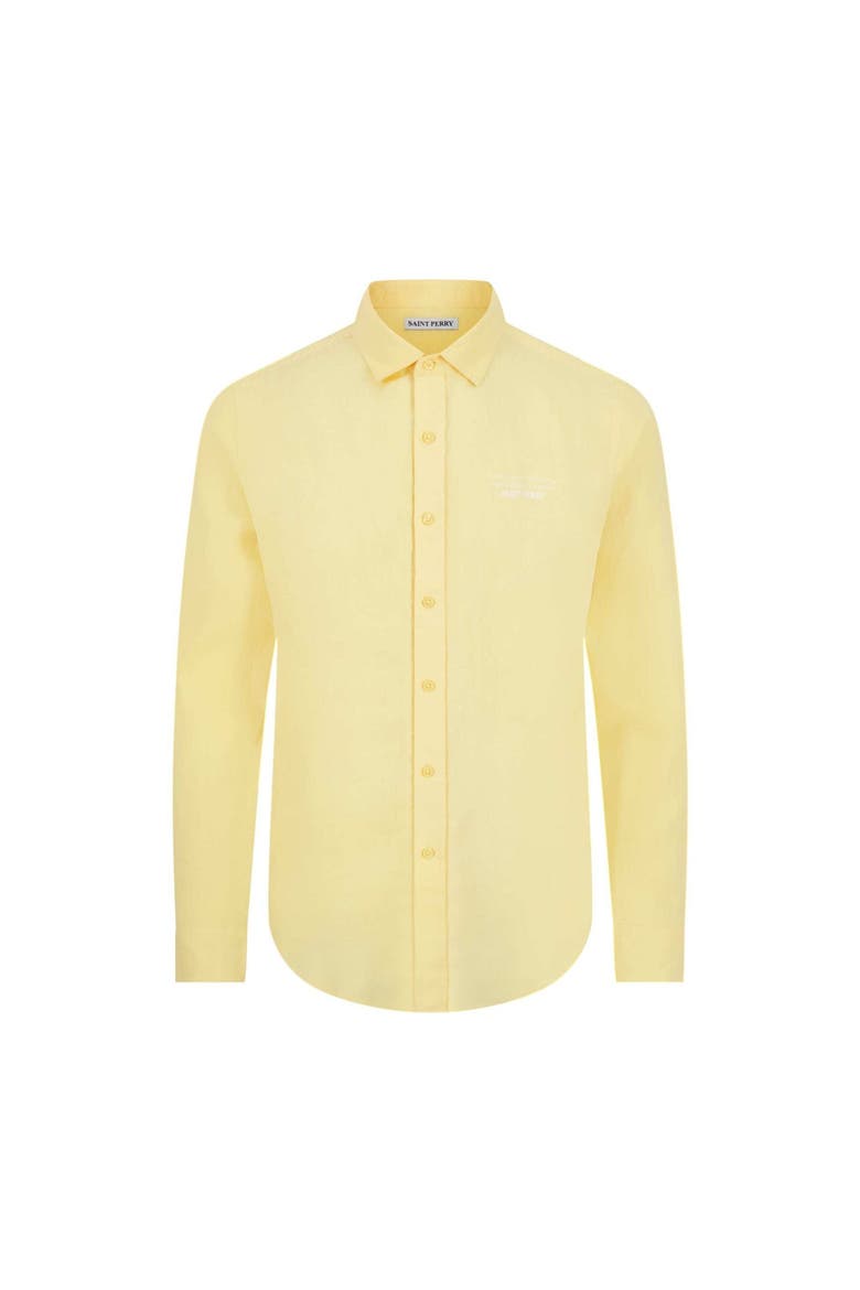 Slim Fit  Linen Shirt, Main, color, Yellow