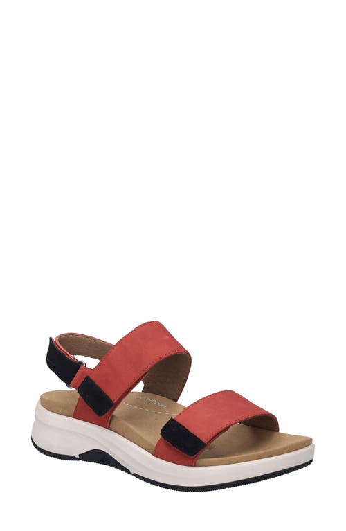 Josef Seibel Estelle Slingback Platform Sandal In Red