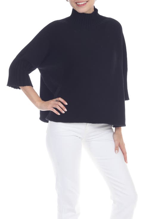 Mock Neck Boxy Sweater