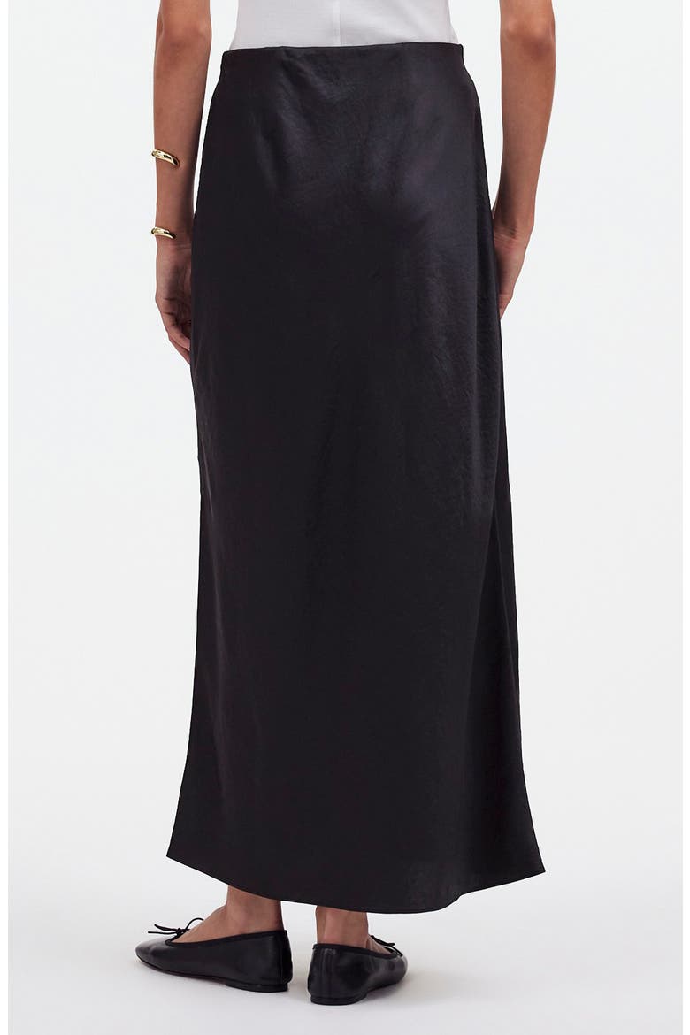 Satin Maxi Slip Skirt, Alternate, color, TRUE BLACK