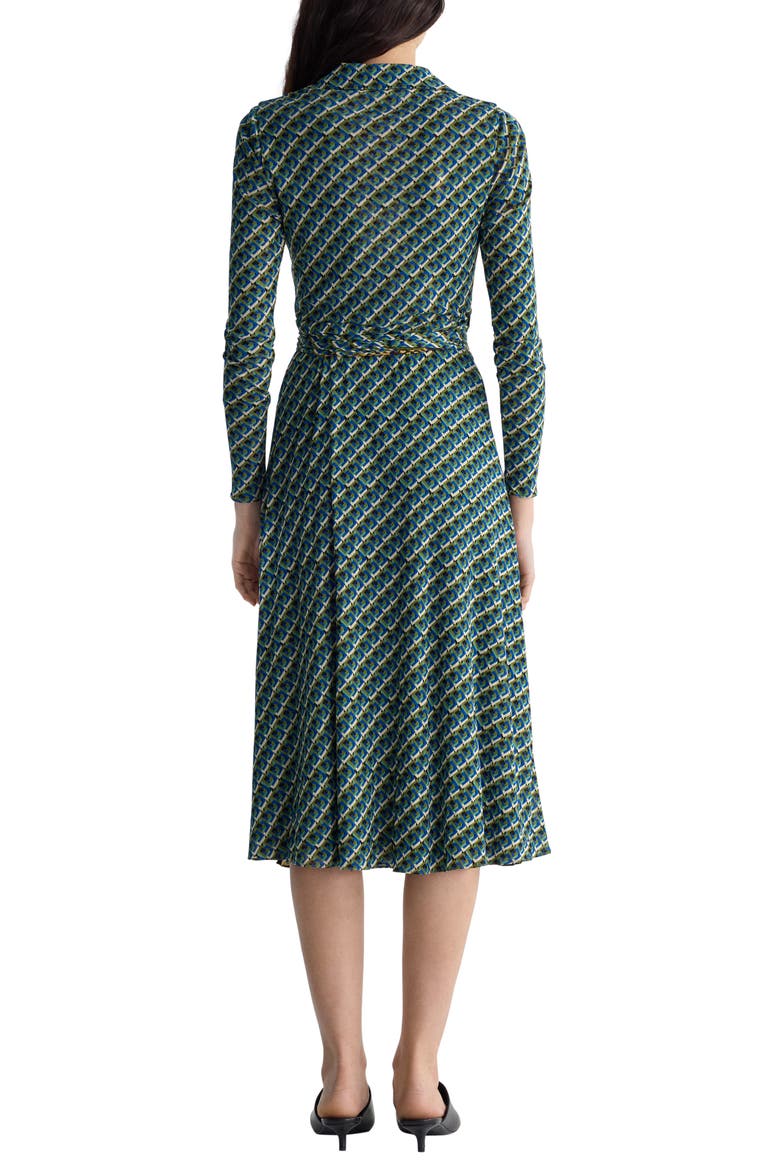 Phoenix Reversible Midi Dress, Alternate, color, SERPENTE CARAWAY/GEO PESTO