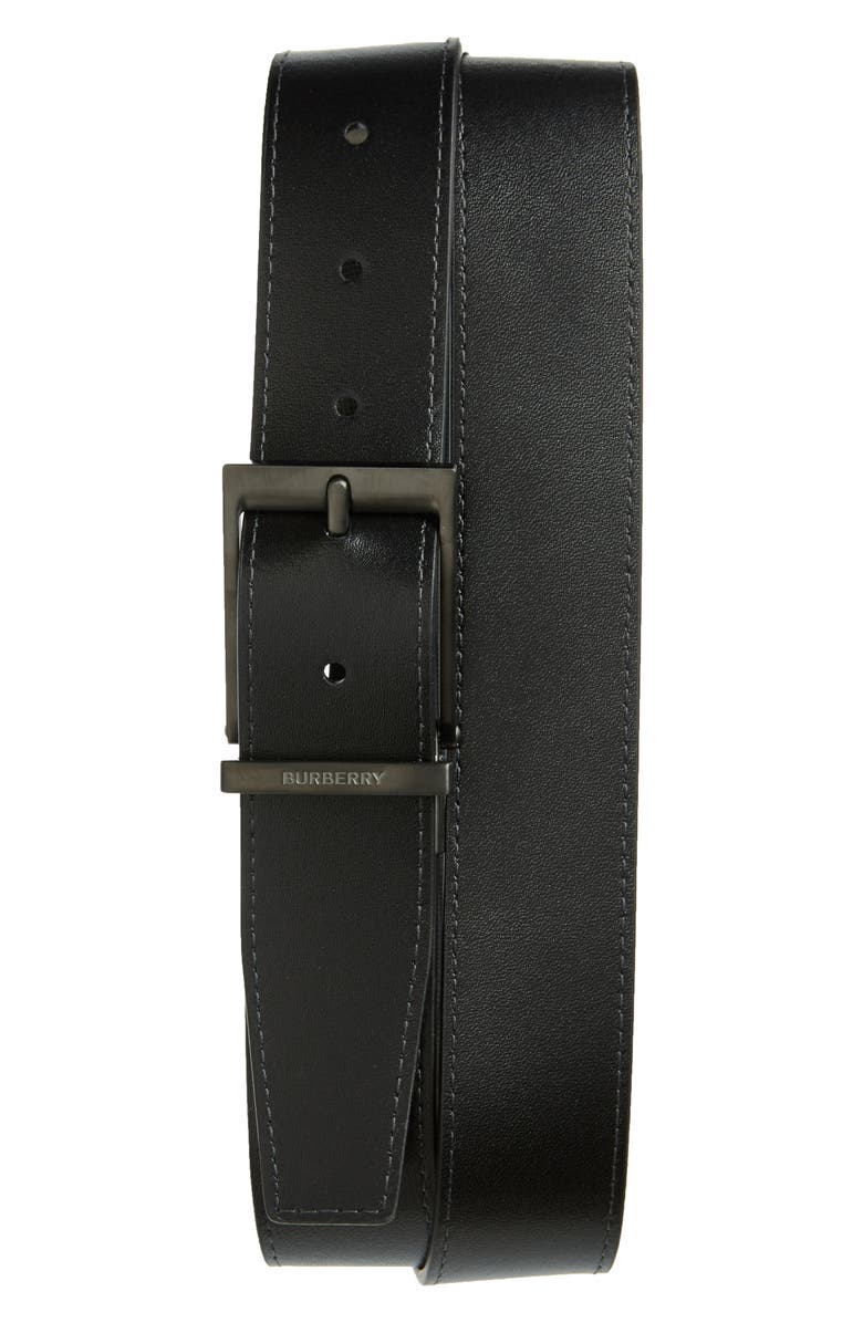 Burberry Louis Reversible Check Belt, Alternate, color,