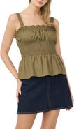 Vince Camuto Ruffle Smocked Tank