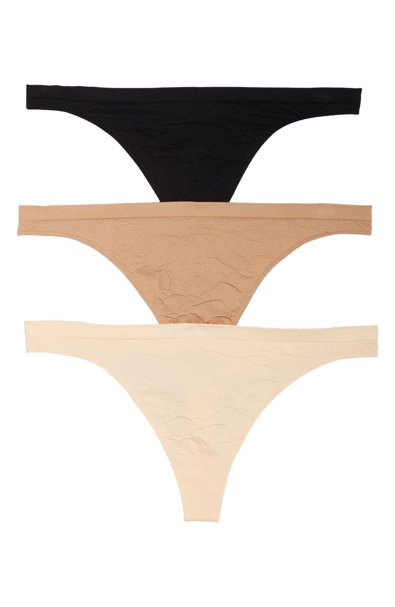 Honeydew Intimates Keagan 3-Pack Thongs, Main, color, 