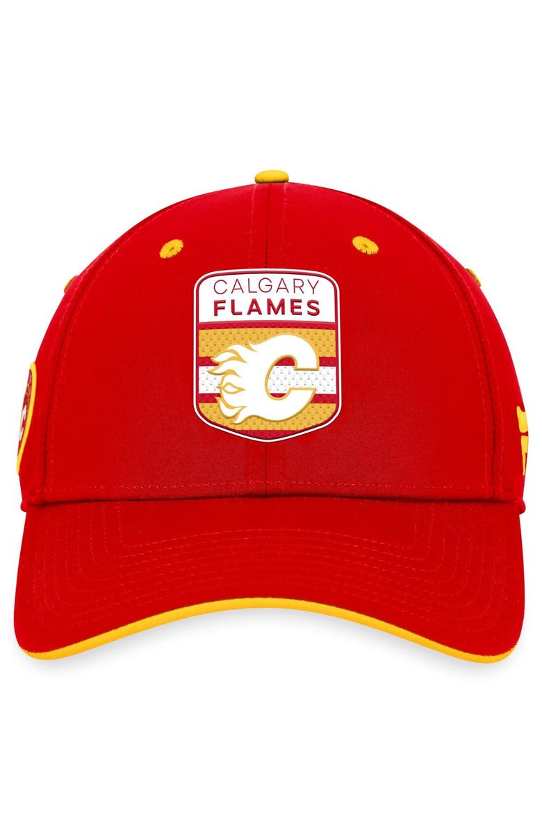FANATICS Men's Fanatics Branded  Red Calgary Flames 2023 NHL Draft Flex Hat, Alternate, color, 