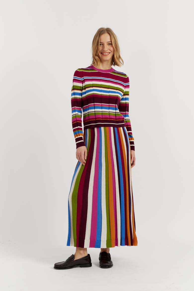 Merino Stripe Sweater, Alternate, color, Multi