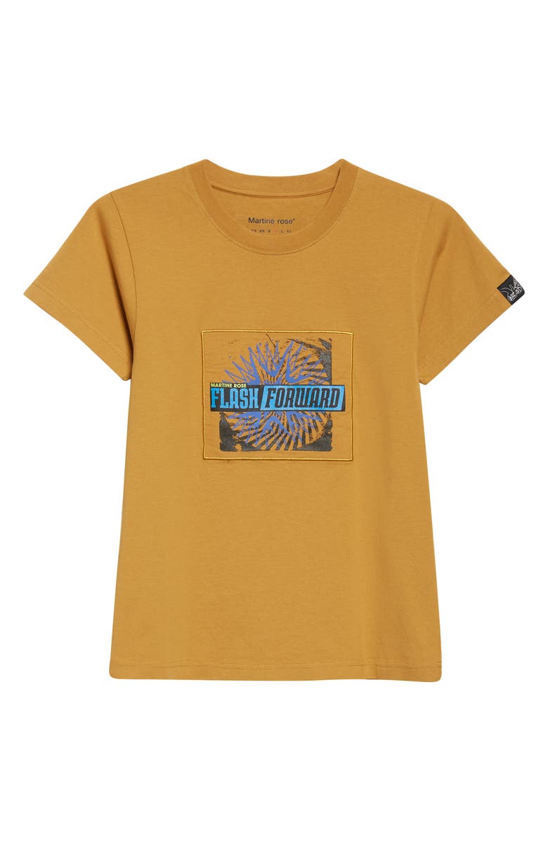 Martine Rose Shrunken Graphic T-Shirt, Alternate, color, Brown