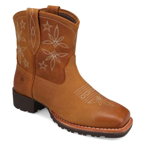 Sallie Square Toe Western Boot