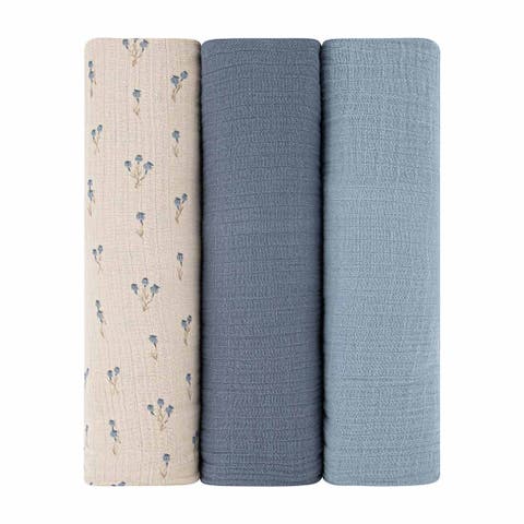 Cotton Muslin Swaddle Blanket 3 Pack