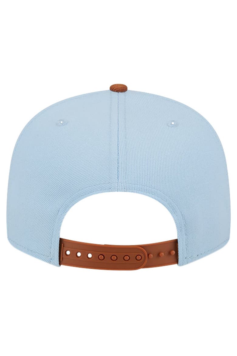 Men's New Era Light Blue/Brown Houston Rockets 2-Tone Color Pack 9FIFTY Snapback Hat, Alternate, color, Light Blue