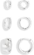 NORDSTROM RACK Demi Fine 3-Pack Huggie Hoop Earrings