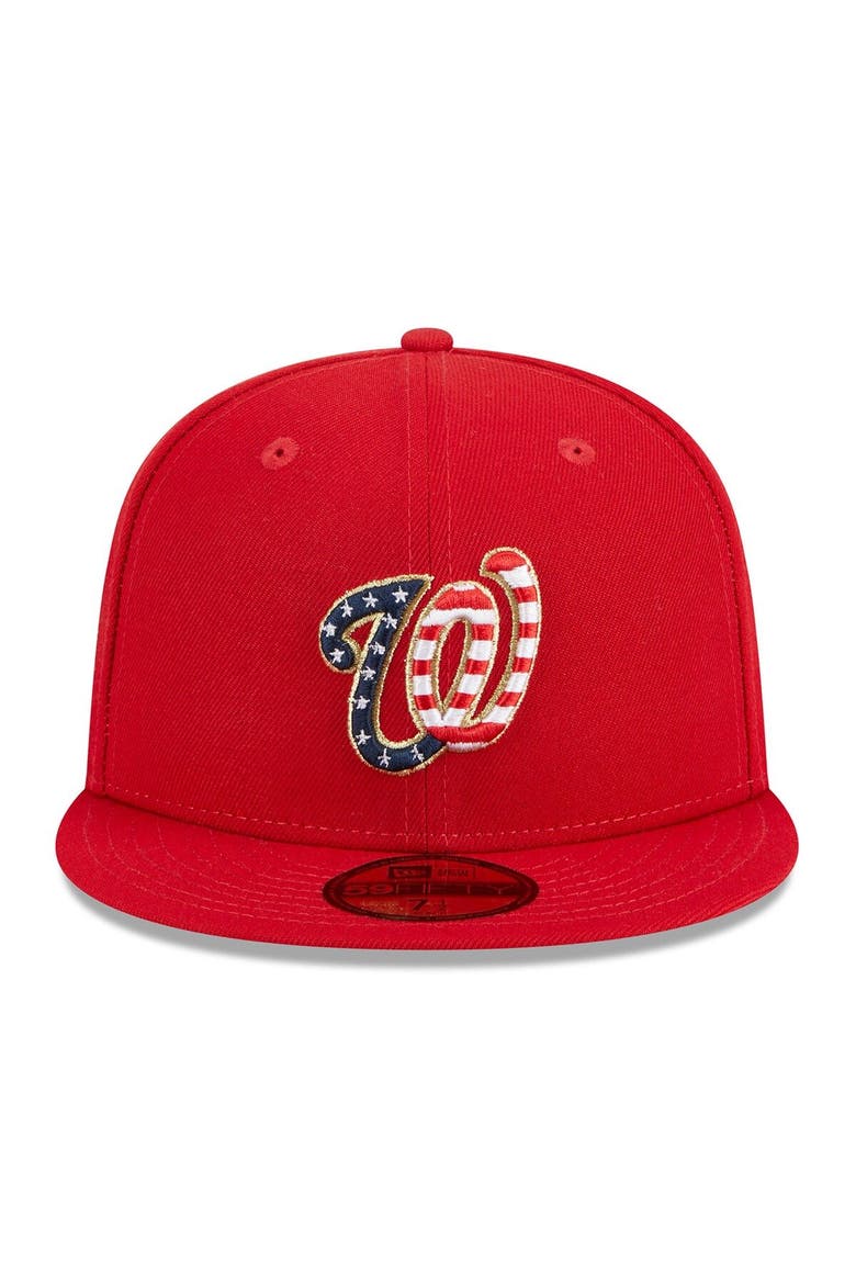 Men's New Era  Red Washington Nationals 2023 Fourth of July 59FIFTY Fitted Hat, Alternate, color, Red