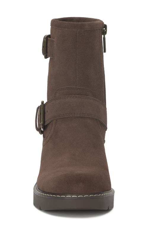 Lucky Brand Migyn Block Heel Bootie In Brown