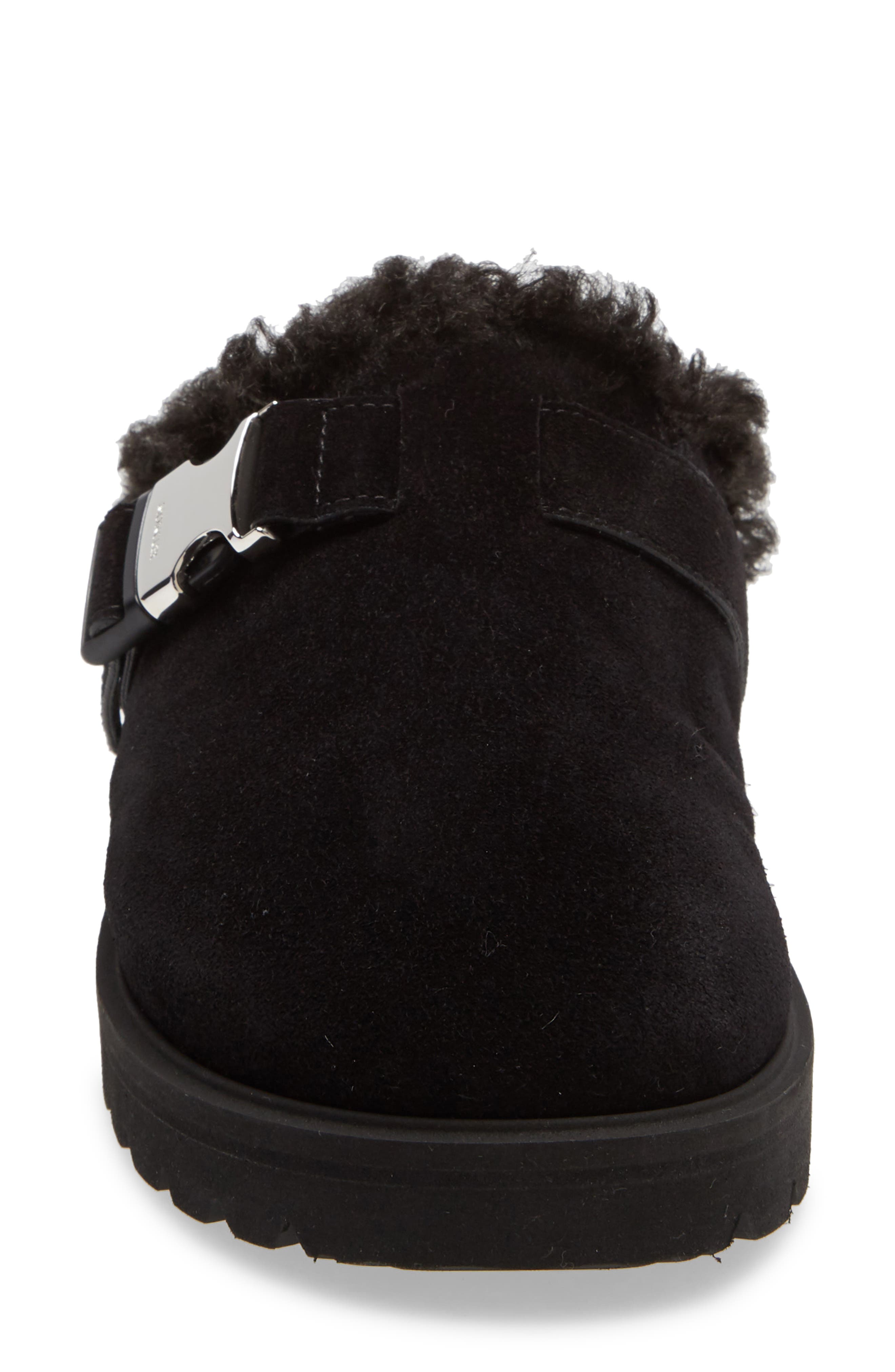 Moncler Mon Faux Shearling Mule, Alternate, color, 