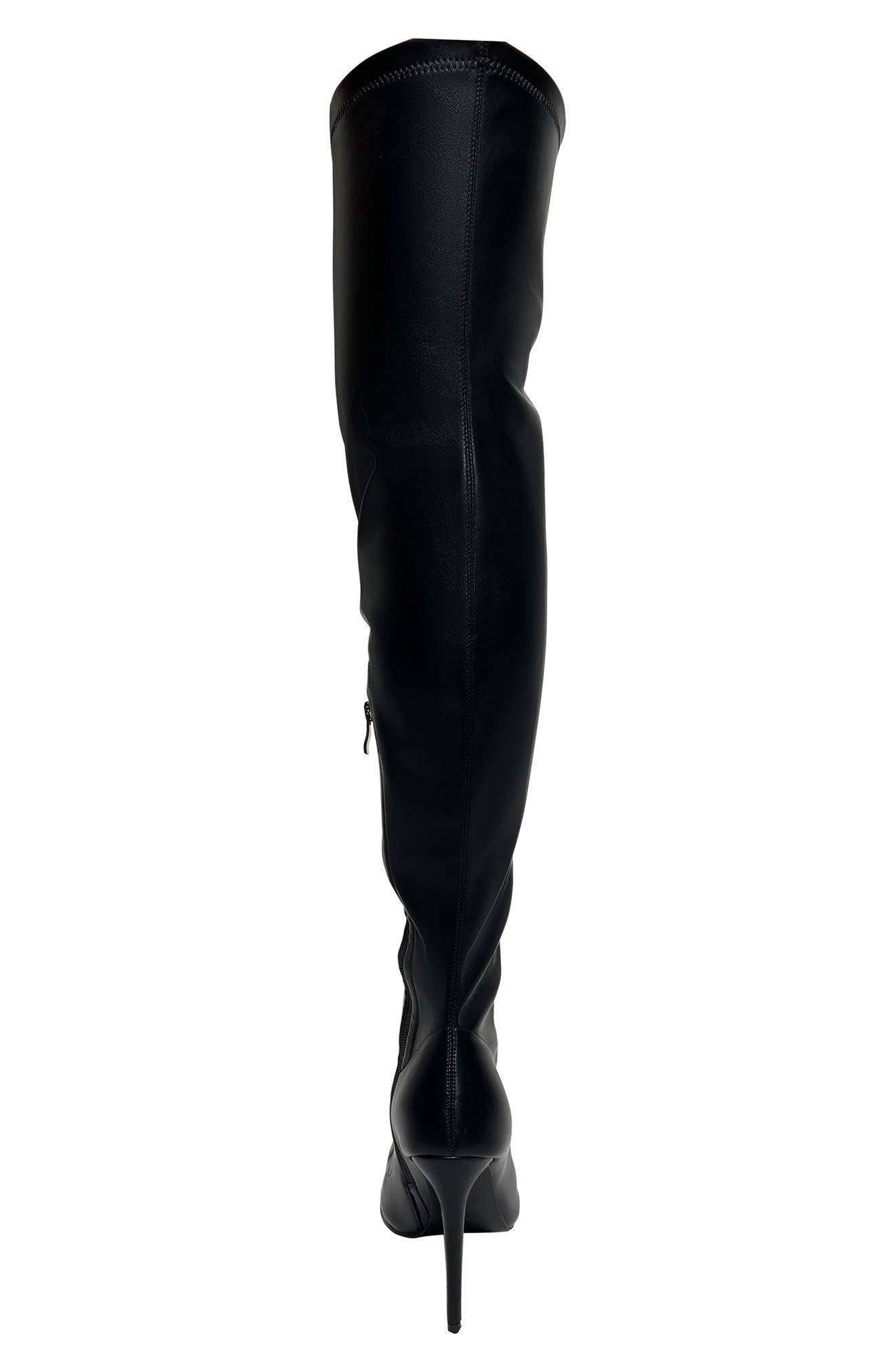 AZALEA WANG Clover Open Toe Thigh High Boot, Alternate, color, 