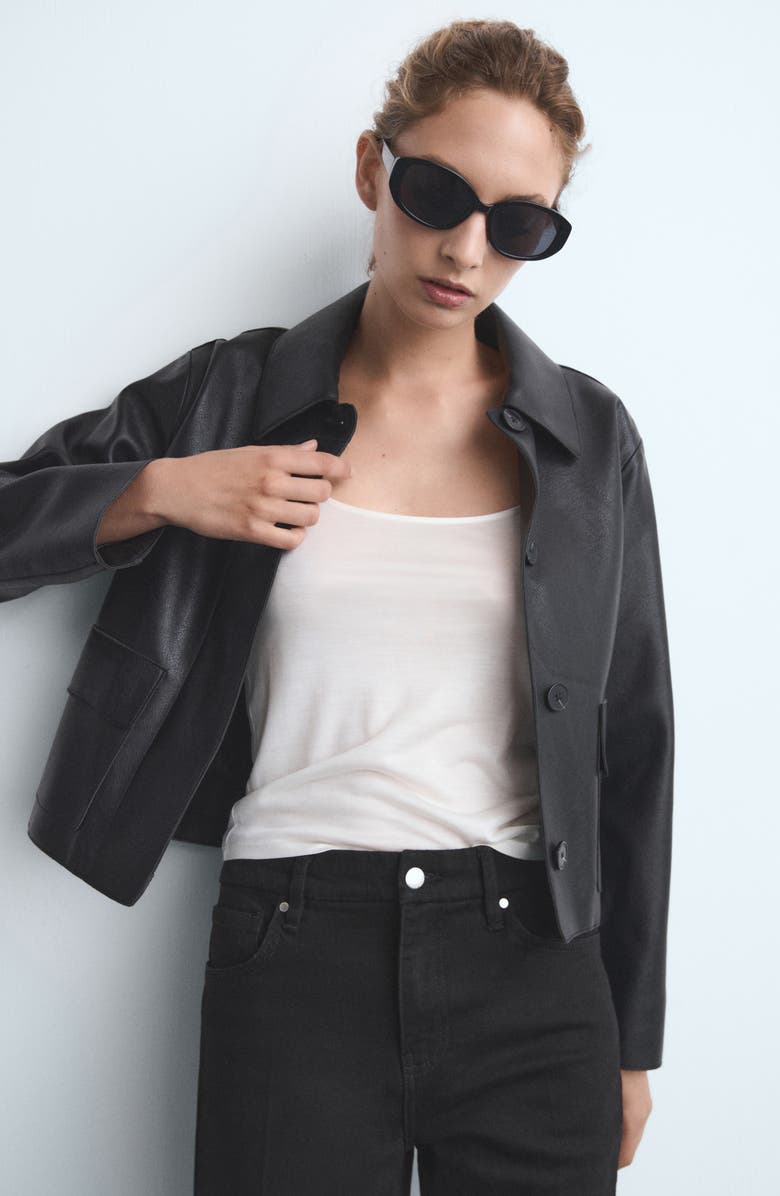 MANGO Violeta High Waist Flare Leg Jeans, Alternate, color, Black Denim