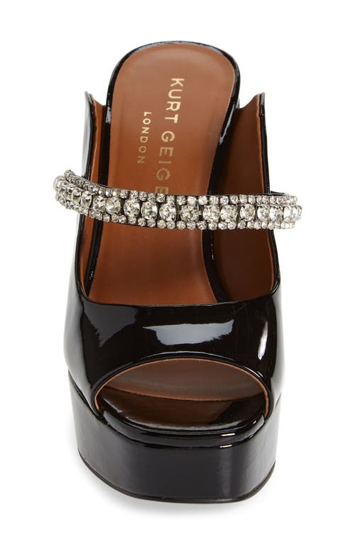 Kurt Geiger Duke Platform Peep Toe Sandal In Black