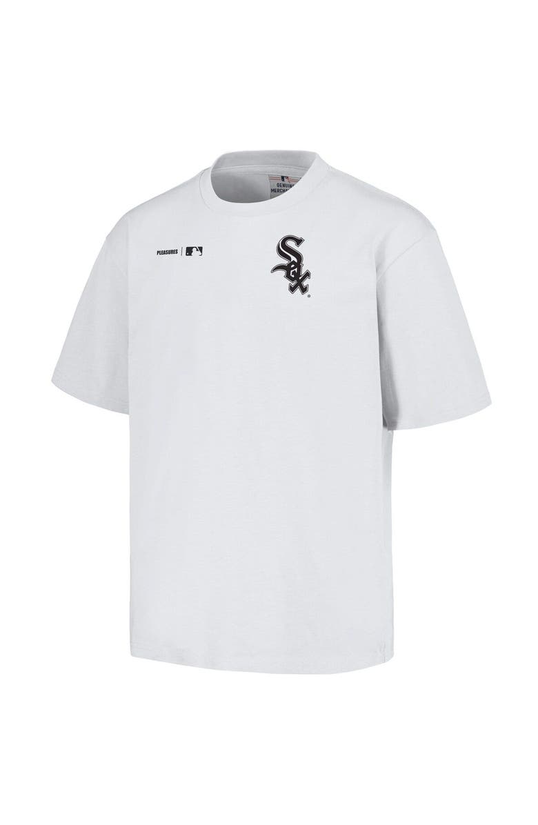 PLEASURES Men's PLEASURES White Chicago White Sox Precision T-Shirt, Alternate, color, White