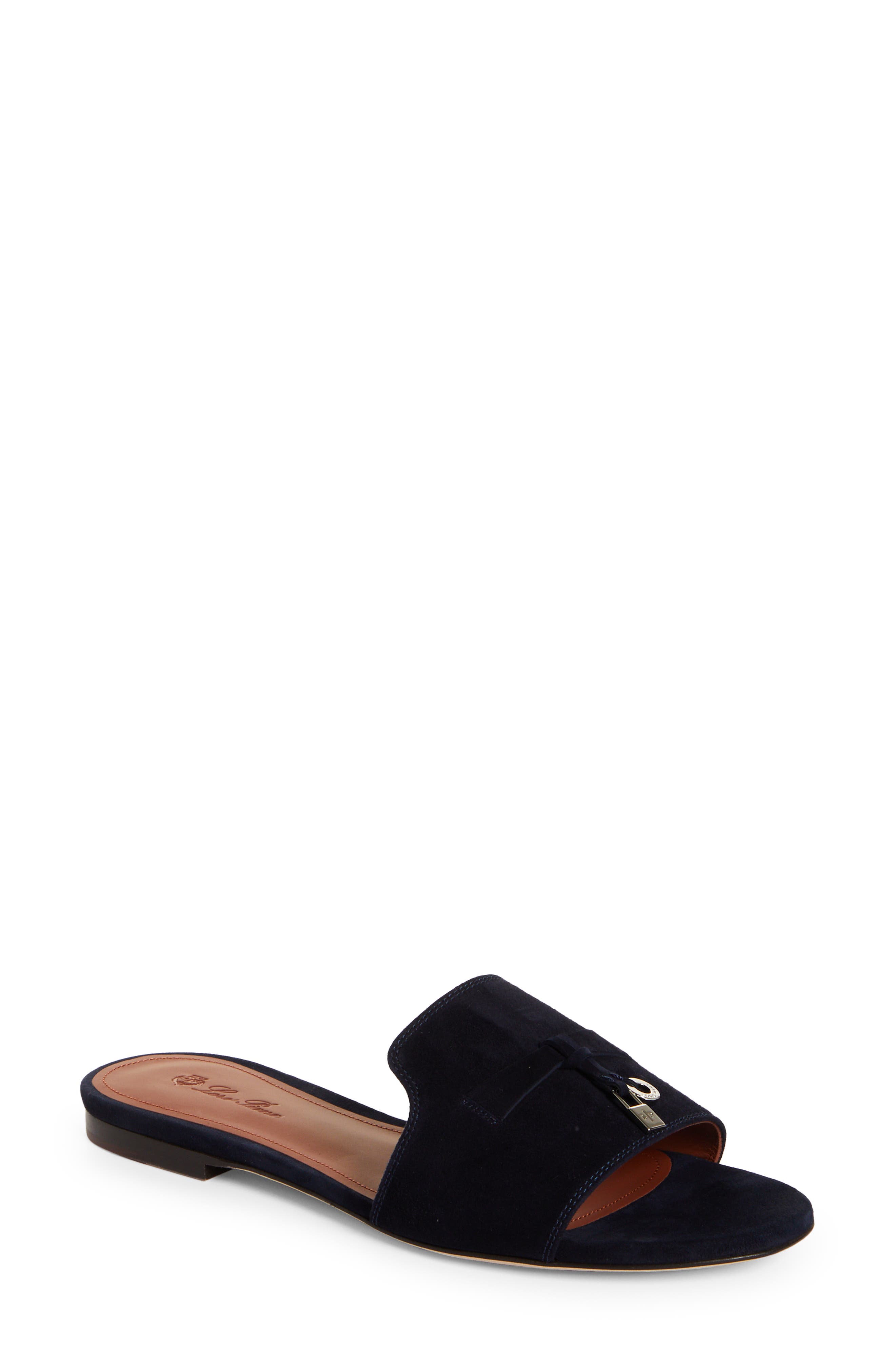 Loro Piana Summer Charms Slide Sandal, Main, color, 