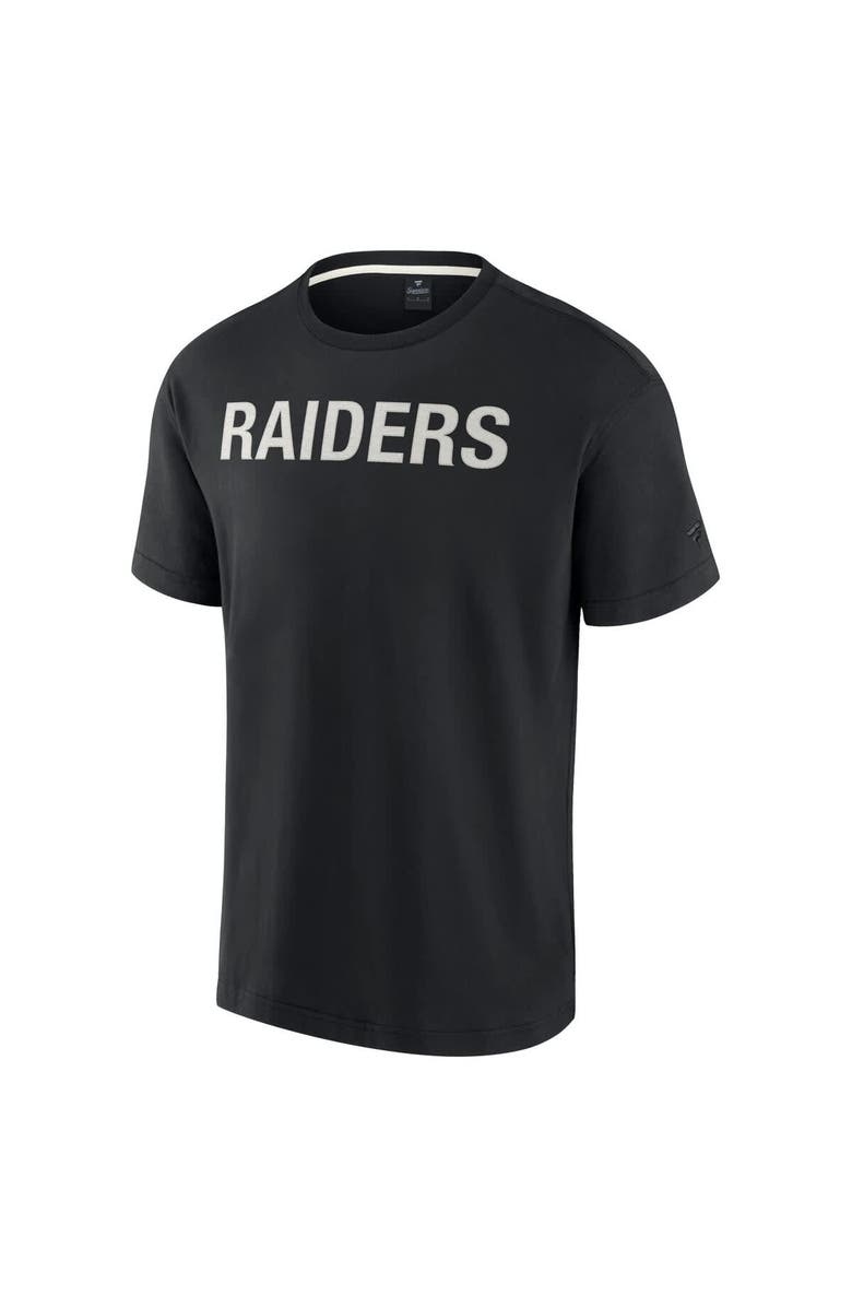 Fanatics Signature Unisex Black Las Vegas Raiders Elements Super Soft Short Sleeve T-Shirt, Alternate, color,