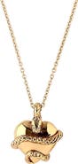 Astor & Orion Wise Heart Charm Necklace
