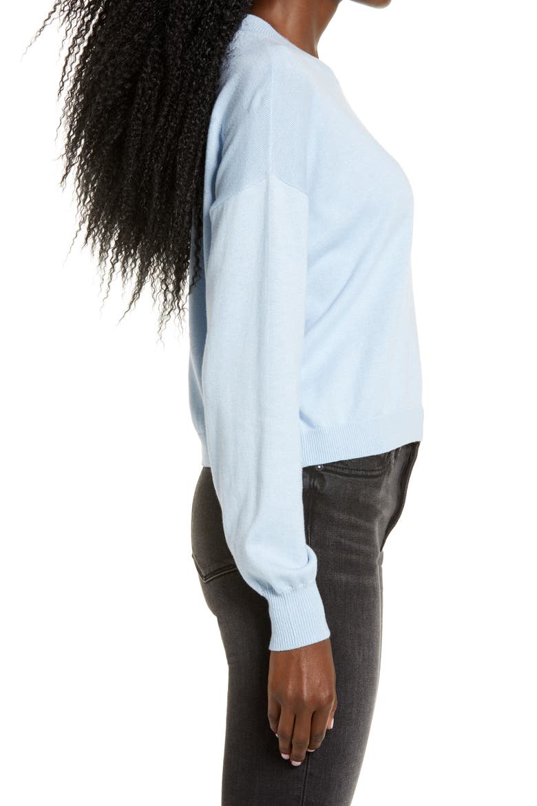 Easy Drop Shoulder Sweater, Alternate, color, BLUE SKYWAY