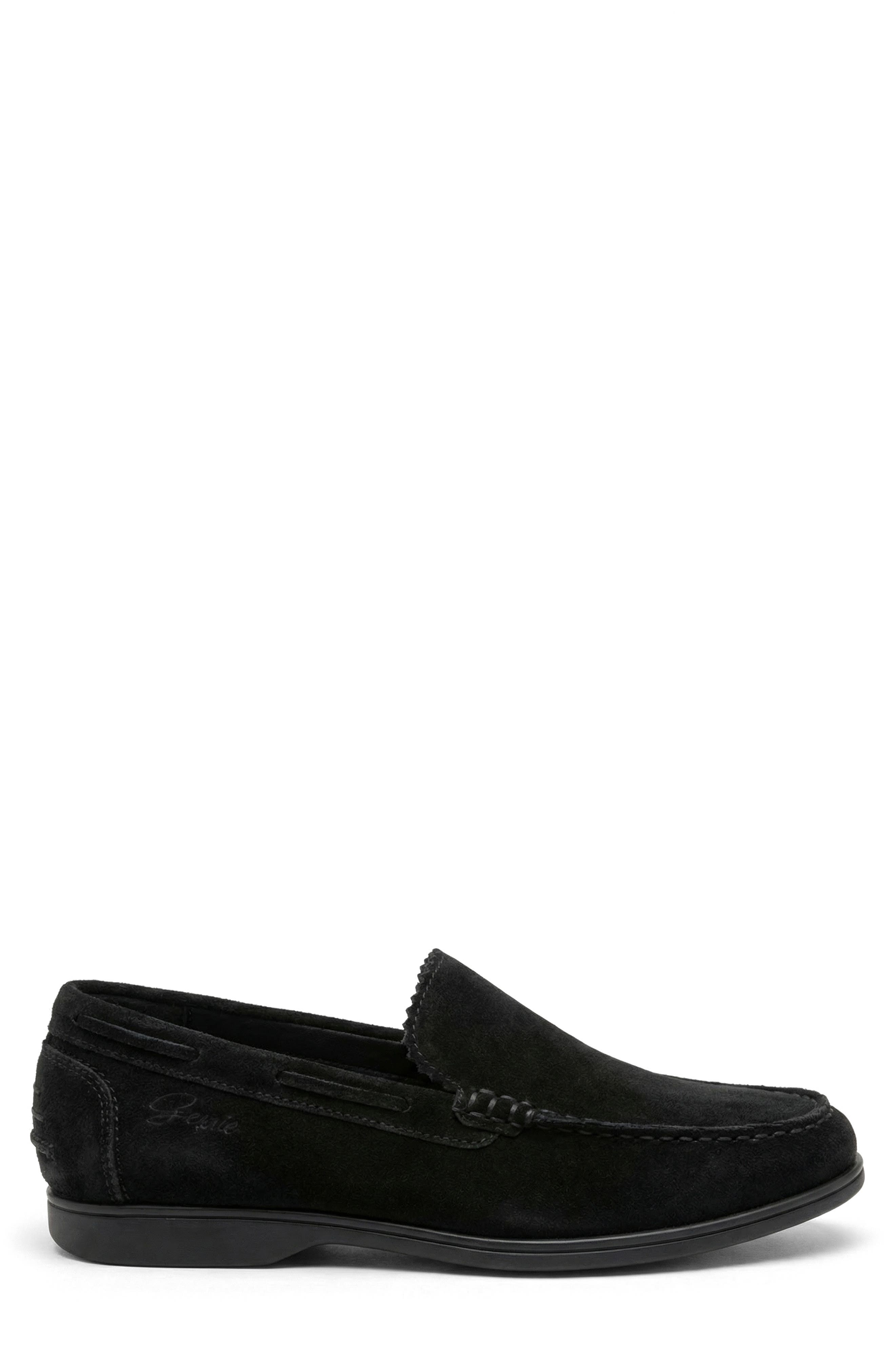 Venetian Loafer, Alternate, color, BLACK SUEDE