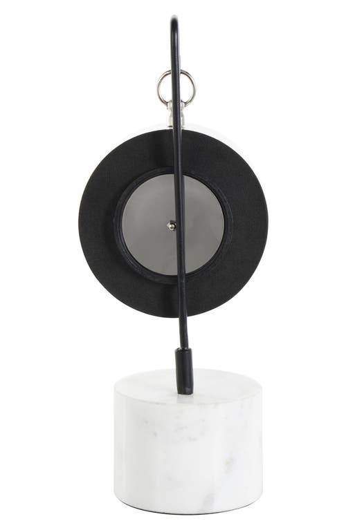Vivian Lune Home Modern Silver Stainless Steel Clock In Silver