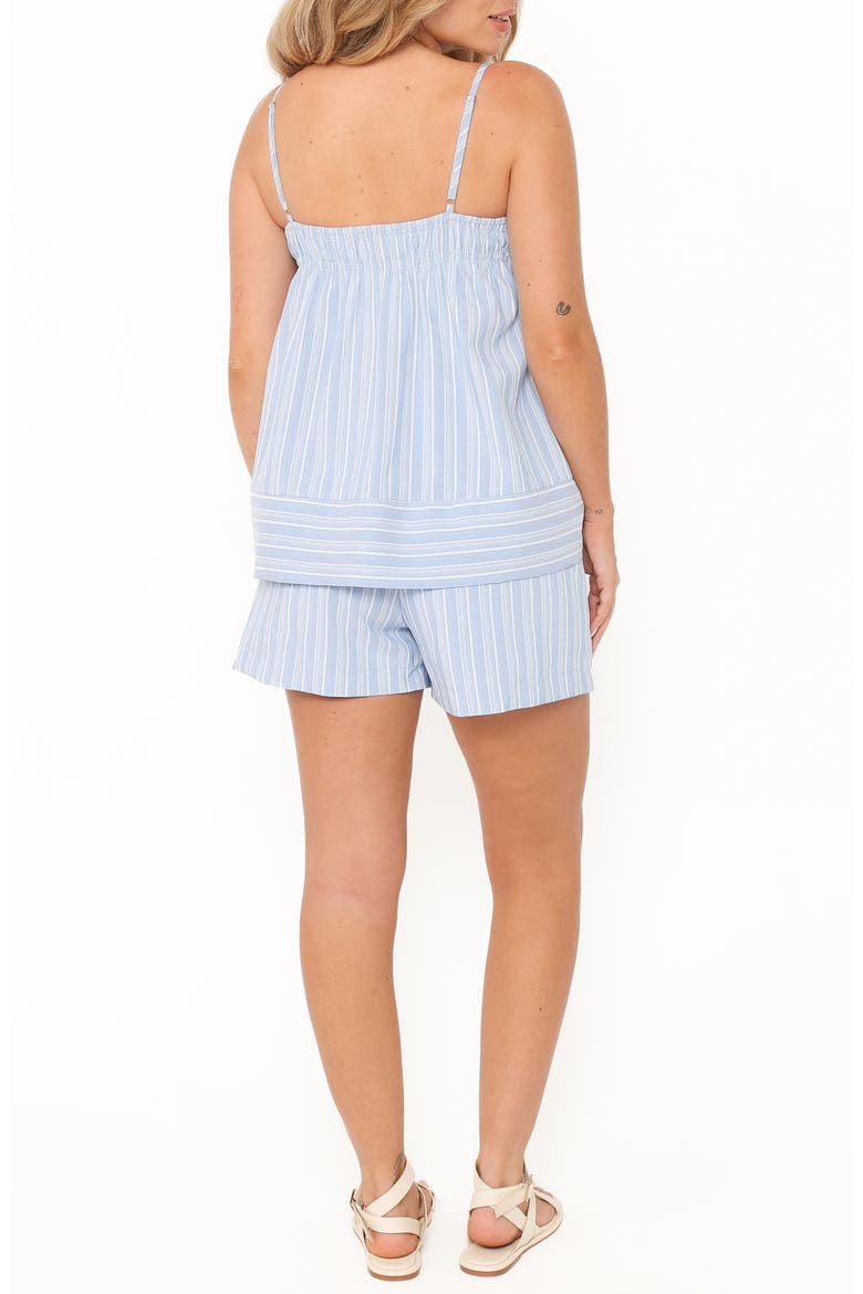 Aiesha Stripe Camisole & Shorts Set, Alternate, color, BLUE STRIPE