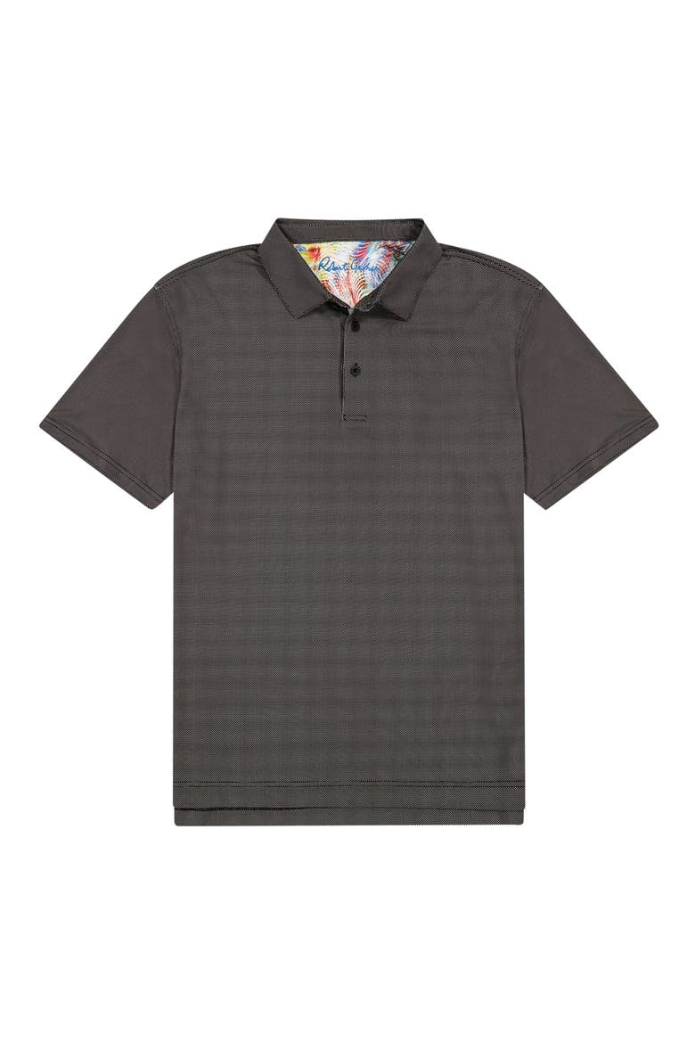 Hyde Bird's Eye Performance Polo, Alternate, color, BLACK