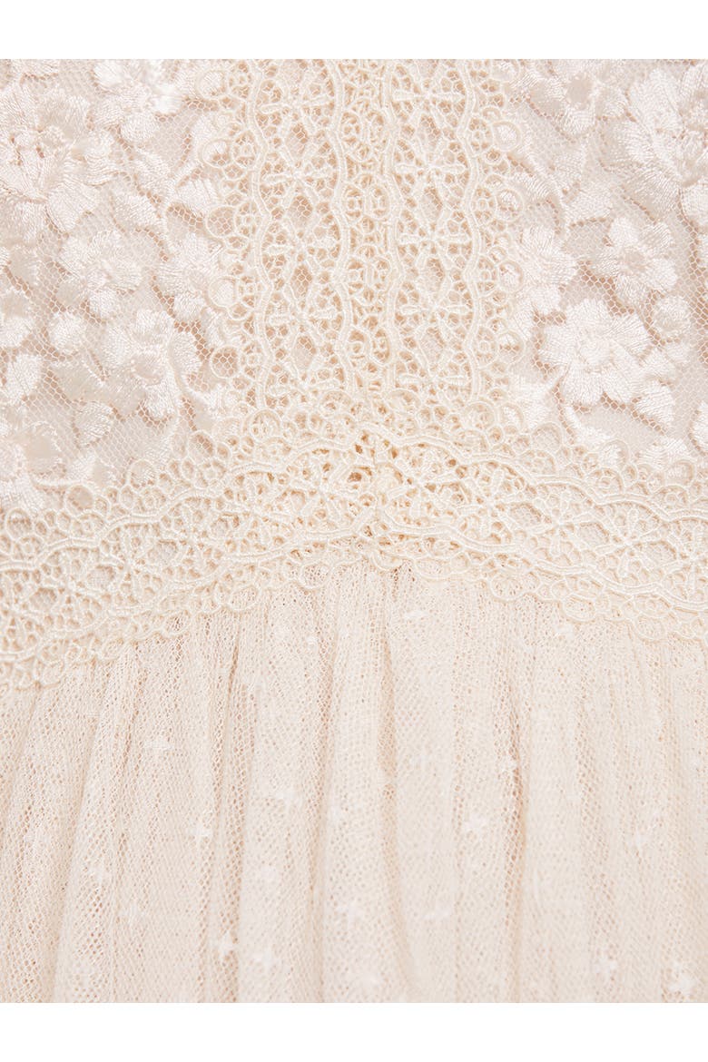 Celestia Ribbon Bodice Maxi Dress, Alternate, color, Cream
