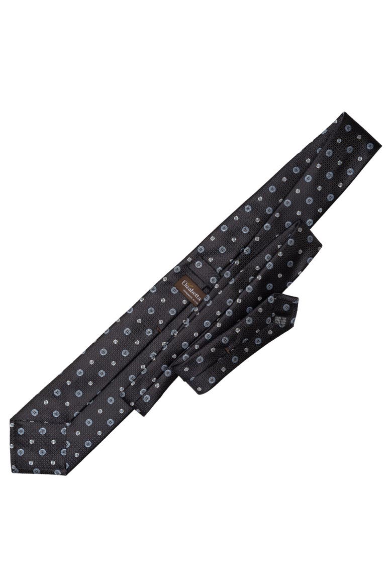 Benelli - Extra Long Silk Jacquard Tie for Men, Alternate, color, Dark Navy