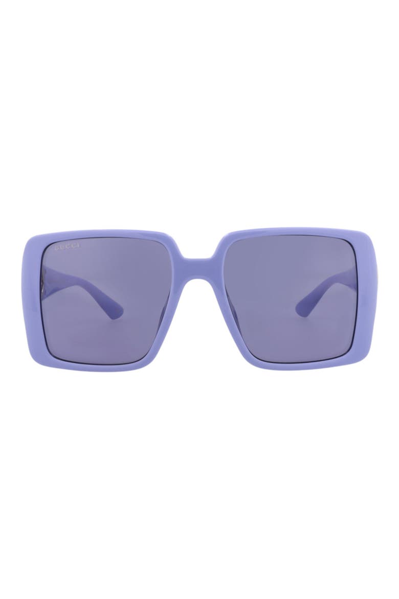 54mm Square Sunglasses, Main, color, VIOLET VIOLET VIOLET