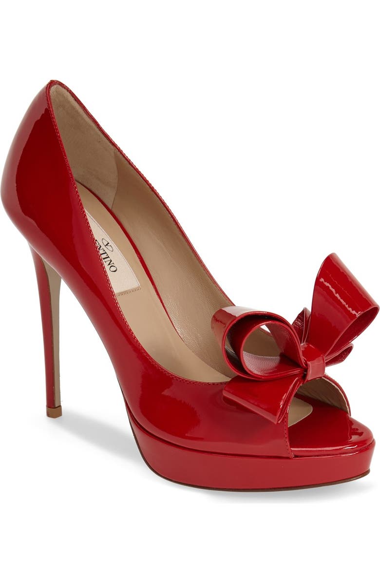 Valentino Garavani Couture Bow Platform Pump, Main, color,