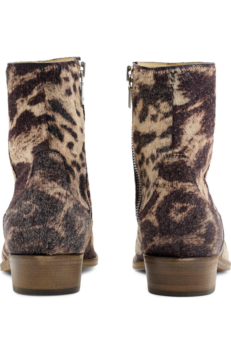 John Varvatos Ludlow Genuine Calf Hair Zip Boot, Alternate, color, Caper