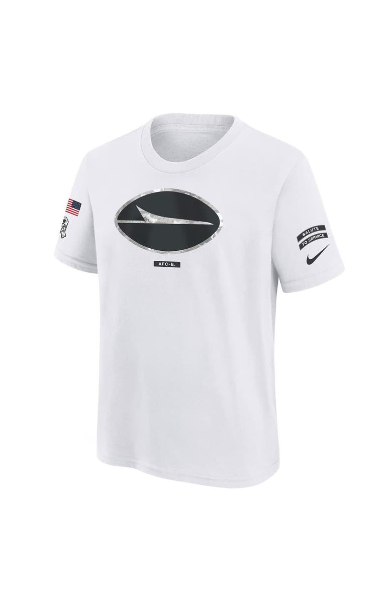 Nike Youth Nike White New York Jets 2024 Salute To Service T-Shirt, Alternate, color, White