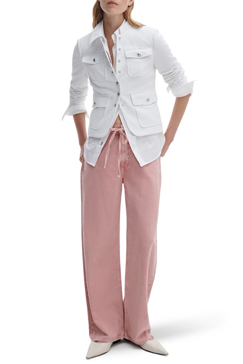 Mercer Cotton Blend Blazer, Alternate, color, IVORY